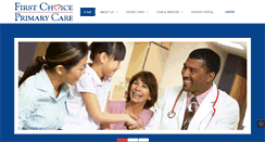 Desktop Screenshot of firstchoiceprimarycare.org